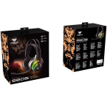 Навушники Aula S605 Wired, Black (6948391235202), Mini jack, USB, RGB підсвічування, дротове підключення, вбудований мікрофон, чутливість мікрофону -42 дБ, чутливість навушників 118 дБ, кабель 2 м - Зображення 7
