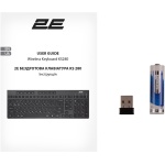 Клавіатура бездротова 2E KS280, Black, Bluetooth / 2.4GHz USB, 10 окремих мультимедійних клавіш, 1xAA, EN/UA (2E-KS280WBGR_UA) - Зображення 9