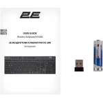 Клавіатура бездротова 2E KS280, Black, Bluetooth / 2.4GHz USB, 10 окремих мультимедійних клавіш, 1xAA, EN/UA (2E-KS280WBGR_UA) - Зображення 9