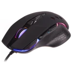 Миша Maxxter McG-9B-I825, Black, USB, оптична (сенсор Instant A825+D26), 800 - 12 800 dpi, 9 кнопок, RGB підсвічування, перемикачі Huano, покриття Soft Touch, 1.8 м