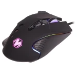 Миша Maxxter McG-9B-I825, Black, USB, оптична (сенсор Instant A825+D26), 800 - 12 800 dpi, 9 кнопок, RGB підсвічування, перемикачі Huano, покриття Soft Touch, 1.8 м - Зображення 2