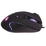 Миша Maxxter McG-9B-I825, Black, USB, оптична (сенсор Instant A825+D26), 800 - 12 800 dpi, 9 кнопок, RGB підсвічування, перемикачі Huano, покриття Soft Touch, 1.8 м - Зображення 3