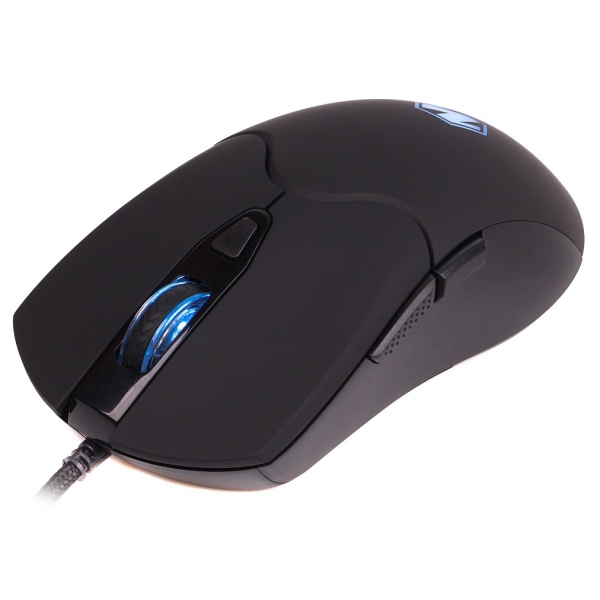 Миша Maxxter McG-6B-I603, Black, USB, оптична (сенсор Instant A603EP), 800 - 3600 dpi, 6 кнопок, LED підсвічування (7 кольорів), перемикачі Huano, покриття Soft Touch, 1.8 м