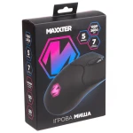 Миша Maxxter McG-6B-I603, Black, USB, оптична (сенсор Instant A603EP), 800 - 3600 dpi, 6 кнопок, LED підсвічування (7 кольорів), перемикачі Huano, покриття Soft Touch, 1.8 м - Зображення 5