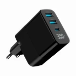 Мережевий зарядний пристрій Gembird TA-UC-PDQC30LCD-BK-02, Black, 30 Вт, 1xType-C (PD3.0) / 2xUSB (QC3.0), LED дисплей з індикатором заряду - Зображення 4