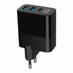 Мережевий зарядний пристрій Gembird TA-UC-PDQC30LCD-BK-02, Black, 30 Вт, 1xType-C (PD3.0) / 2xUSB (QC3.0), LED дисплей з індикатором заряду - Зображення 6