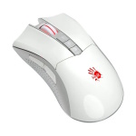 Миша бездротова Bloody R90 Plus, White, USB 2.4GHz, оптична (сенсор BC3332-S), 100 - 5000 cpi, 150 IPS, 8 програмованих кнопок, акумулятор 500 mAh - Зображення 2