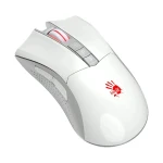 Миша бездротова Bloody R90 Plus, White, USB 2.4GHz, оптична (сенсор BC3332-S), 100 - 5000 cpi, 150 IPS, 8 програмованих кнопок, акумулятор 500 mAh - Зображення 2