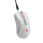Миша бездротова Bloody R90 Plus, White, USB 2.4GHz, оптична (сенсор BC3332-S), 100 - 5000 cpi, 150 IPS, 8 програмованих кнопок, акумулятор 500 mAh - Зображення 3