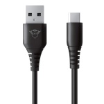 Кабель USB AM - Type-C, 3 м, Black, Trust GXT 226, 3A (24168)