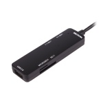 Хаб USB Maxxter HU3C-3PTF-01, Black, Type-C 3.0 - 1xUSB 3.0 / 2xUSB 2.0 / microSD / SD, кабель 12 см - Зображення 2