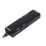 Хаб USB Maxxter HU3C-3PTF-01, Black, Type-C 3.0 - 1xUSB 3.0 / 2xUSB 2.0 / microSD / SD, кабель 12 см - Зображення 3
