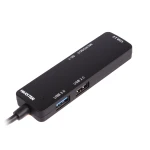 Хаб USB Maxxter HU3C-3PTF-01, Black, Type-C 3.0 - 1xUSB 3.0 / 2xUSB 2.0 / microSD / SD, кабель 12 см - Зображення 3