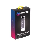 Хаб USB Maxxter HU2A-4P-AC-03, Black, USB 2.0 - 4xUSB 2.0, кабель 1 м, блок живлення - Зображення 4