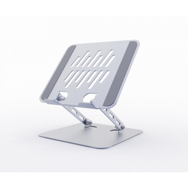 Підставка для ноутбука до 15.6" Gembird NBS-D1-04, Silver, алюмінієва