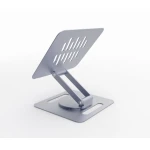 Підставка для ноутбука до 15.6" Gembird NBS-DR1-01, Silver, алюмінієва, поворотна (на 360°) - Зображення 3