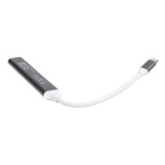 Хаб USB Maxxter HU3C-4P-03, Grey, Type-C 3.0 - 2xType-C 2.0 / 1xUSB 3.0 / 1xUSB 2.0, кабель 12 см, алюмінієвий корпус - Зображення 3
