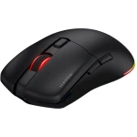Миша бездротова Hator Pulsar 3, Black, Bluetooth / USB 2.4 GHz / USB, оптична (сенсор PixArt PMW 3311), 12000 dpi, 35G, RGB підсвічування, перемикачі HATOR Optical 100M / Kailh 3M, акумулятор 600 mAh (HTM630) - Зображення 2