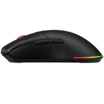 Миша бездротова Hator Pulsar 3, Black, Bluetooth / USB 2.4 GHz / USB, оптична (сенсор PixArt PMW 3311), 12000 dpi, 35G, RGB підсвічування, перемикачі HATOR Optical 100M / Kailh 3M, акумулятор 600 mAh (HTM630) - Зображення 3