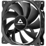 Вентилятор 120 мм, Chieftec, Black, 120x120x25 мм, до 1600 об/хв, до 25.5 дБ, 4-pin (PWM), гідродинамічний підшипник (ZF-1225PWM) - Зображення 2