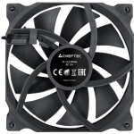Вентилятор 120 мм, Chieftec, Black, 120x120x25 мм, до 1600 об/хв, до 25.5 дБ, 4-pin (PWM), гідродинамічний підшипник (ZF-1225PWM) - Зображення 4