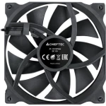 Вентилятор 120 мм, Chieftec, Black, 120x120x25 мм, до 1600 об/хв, до 25.5 дБ, 4-pin (PWM), гідродинамічний підшипник (ZF-1225PWM) - Зображення 4