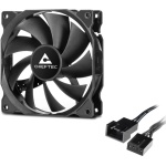 Вентилятор 120 мм, Chieftec, Black, 120x120x25 мм, до 1600 об/хв, до 25.5 дБ, 4-pin (PWM), гідродинамічний підшипник (ZF-1225PWM) - Зображення 5