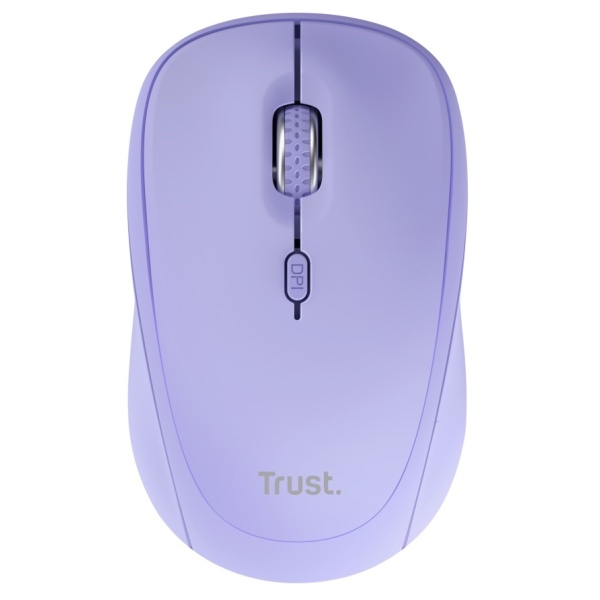 Миша бездротова Trust Yvi+, Purple, Bluetooth / USB 2.4 GHz, оптична, 800 - 1600 dpi, 3 кнопки, 1xAA (25583)
