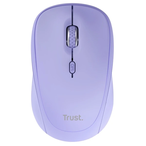 Миша бездротова Trust Yvi+, Purple, Bluetooth / USB 2.4 GHz, оптична, 800 - 1600 dpi, 3 кнопки, 1xAA (25583)