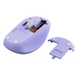 Миша бездротова Trust Yvi+, Purple, Bluetooth / USB 2.4 GHz, оптична, 800 - 1600 dpi, 3 кнопки, 1xAA (25583) - Зображення 3