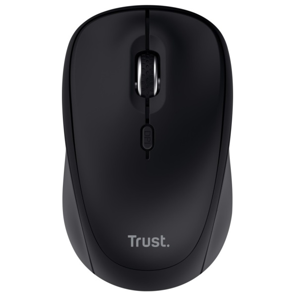 Миша бездротова Trust Yvi+, Black, Bluetooth / USB 2.4 GHz, оптична, 800 - 1600 dpi, 3 кнопки, 1xAA (25440)