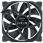 Вентилятор 140 мм, Chieftec, Black, 140x140x25 мм, до 1200 об/хв, до 20.1 дБ, 4-pin (PWM), гідродинамічний підшипник (ZF-1425PWM) - Зображення 3