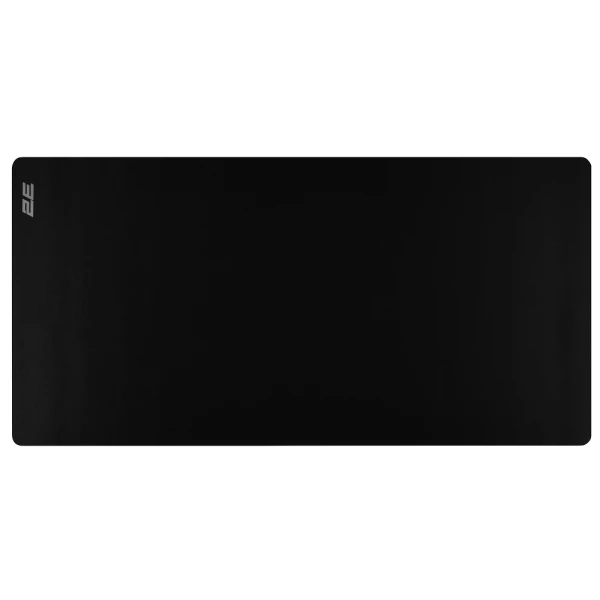 Килимок 2E Shiny "L", Black, 80x40x0.2 см, блискучий поліестер (2E-PAD-L-SHINY-BLACK)