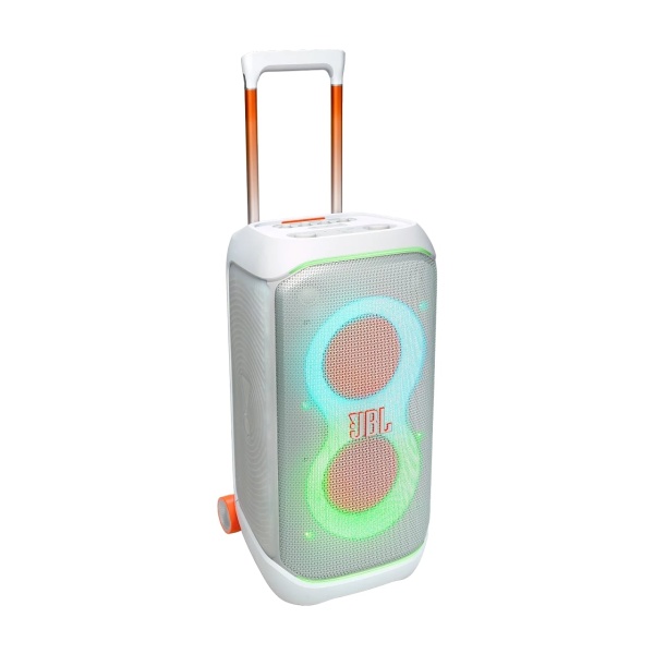 Колонка портативна JBL PartyBox Stage 320, White, 240 Вт, USB, Bluetooth, AUX, Mic-In, полікарбонат/метал, керування зверху, IPX4 (JBLPBSTAGE320SWEP)