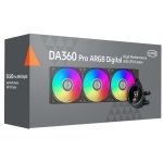 Система рідинного охолодження PcCooler DA360 Pro ARGB Digital, Black (DA360PRO-BKAWXL-GL) - Зображення 4