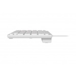 Клавіатура Maxxter KBM-C01W-UA, White, USB, 78 кнопок, 1.8 м - Зображення 2