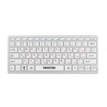 Клавіатура бездротова Maxxter KBW-C01S-UA, Silver, USB 2.4GHz, 78 кнопок, акумулятор 180 mAh