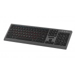 Клавіатура бездротова Maxxter KBW-01G-UA, Black/Grey, USB 2.4GHz, 104 кнопки, акумулятор 400 mAh - Зображення 3