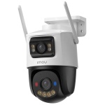 IP камера IMOU Cruiser Dual 2 IPC-S7XEP-10M0WED (3.6мм), White, 5 Мп+5 Мп, 1/3", 2880x1620, f=3.6 мм+3.6 мм, ІЧ + LED підсвічування до 30 м, -30°C ~ +50°C, IP67, H.265, H.264, Wi-Fi, LAN, пластик, мікрофон/динамік