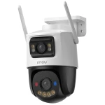 IP камера IMOU Cruiser Dual 2 IPC-S7XEP-10M0WED (3.6мм), White, 5 Мп+5 Мп, 1/3", 2880x1620, f=3.6 мм+3.6 мм, ІЧ + LED підсвічування до 30 м, -30°C ~ +50°C, IP67, H.265, H.264, Wi-Fi, LAN, пластик, мікрофон/динамік