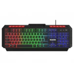 Клавіатура Maxxter KBG-UML-02B-UA, Black, USB, 104 кнопки, LED підсвічування, кріплення для телефону, 1.8 м