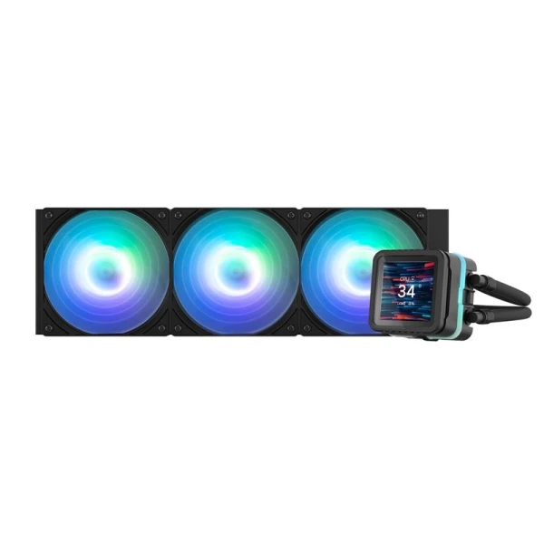 Система рідинного охолодження Zalman Alpha 2 DS A36, Black, 2.73’’ IPS (320x320, 30 Гц), ARGB (ALPHA2DSA36BLACK)