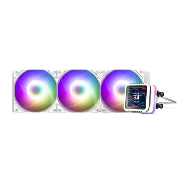 Система рідинного охолодження Zalman Alpha 2 DS A36, White, 2.73’’ IPS (320x320, 30 Гц), ARGB (ALPHA2DSA36WHITE)