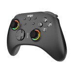 Геймпад Ergo GG04BT, Black, бездротовий (Bluetooth 5.0) / Type-C, для ПК / Nintendo Switch / Android TV, вібрація, 8 кнопок / 2 стіка / D-Pad, RGB підсвічування, 600 mAh - Зображення 2