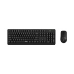 Комплект клавіатура+миша Rapoo X1500, Black, Bluetooth / 2.4 GHz / USB, 1 х AA, миша: 1200dpi, оптична, 3 кнопки, клавиатура: кнопок 107 шт. (мембранні), радіус дії 10 м