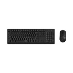 Комплект клавіатура+миша Rapoo X1500, Black, Bluetooth / 2.4 GHz / USB, 1 х AA, миша: 1200dpi, оптична, 3 кнопки, клавиатура: кнопок 107 шт. (мембранні), радіус дії 10 м