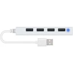 Хаб USB Speedlink Snappy Slim, White, USB 2.0 - 4xUSB 2.0, кабель 20 см (SL-140000-WE)
