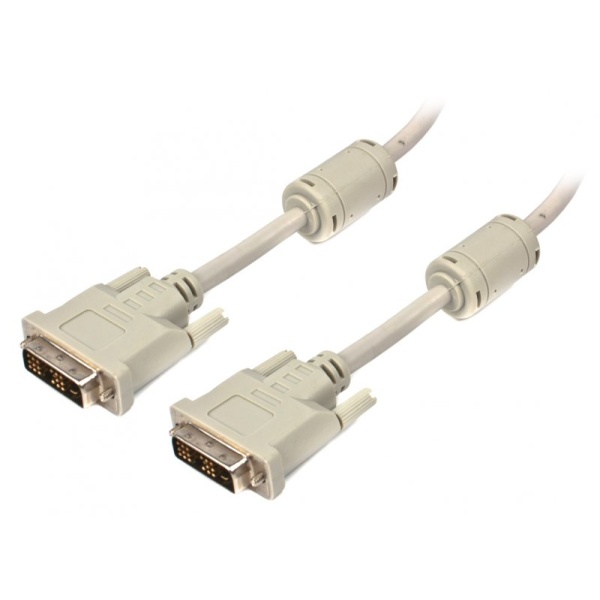 Кабель DVI-D (M) - DVI-D (M), 4.5 м, White, Cablexpert, 18/18 (CC-DVI-15)