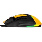 Миша GamePro GM300Y, Yellow/Black, USB, оптична (сенсор Instant 725F), 800-7200 dpi, 8 кнопок, RGB підсвічування, перемикачі Huano, 1.5 м - Зображення 4