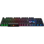 Клавіатура GamePro GK380, Black, USB, мембранна, RGB-підсвічування, 104 кнопки, 1.5 м, UK/EN - Зображення 2